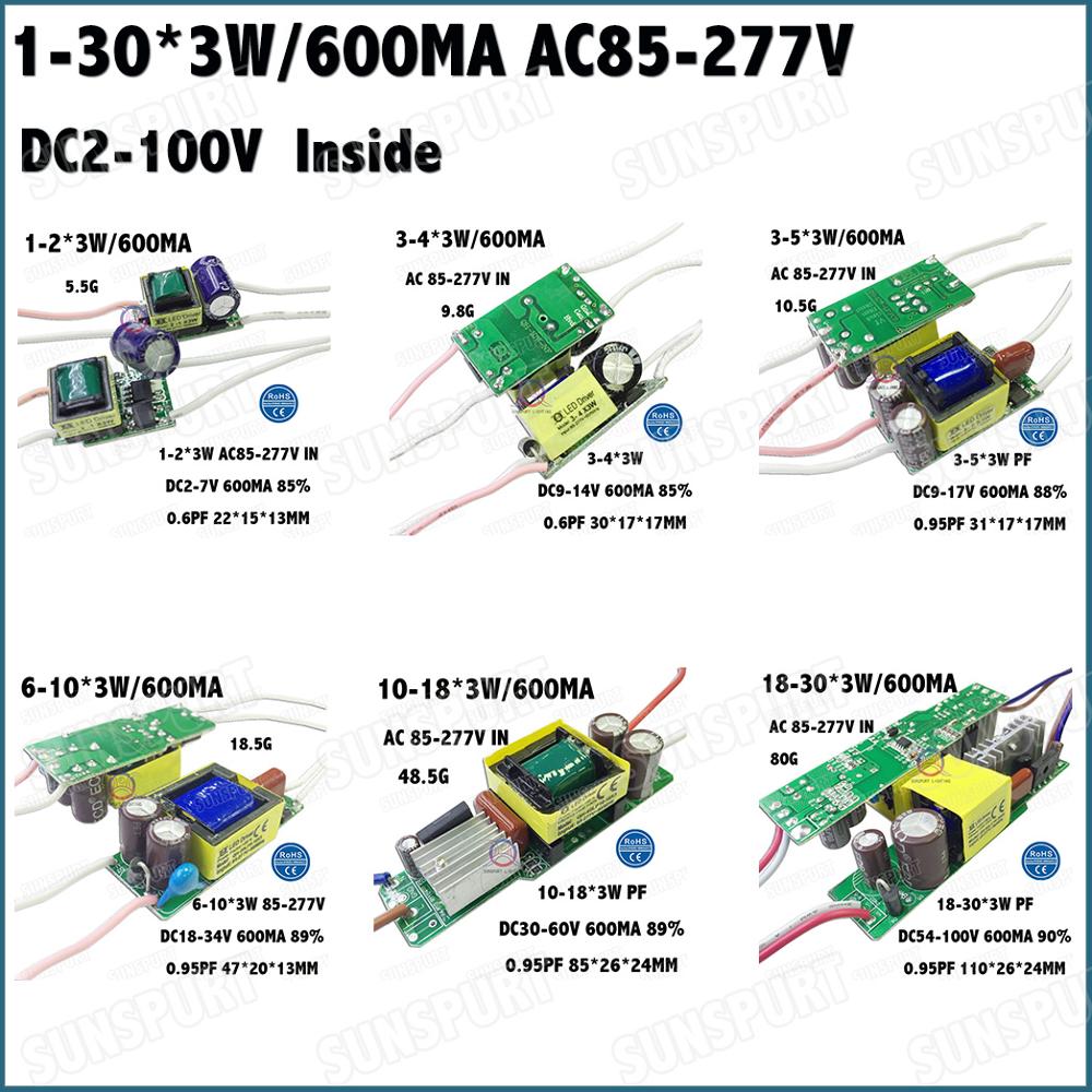  2-60W AC85-277V LED ̹ 1-2x3W 2-4x3W 3-5x3W..